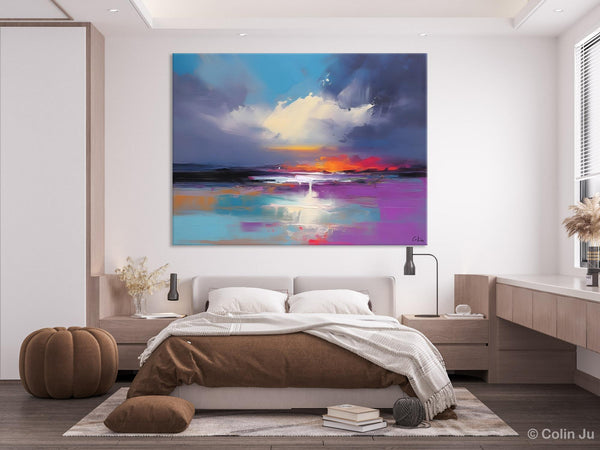 Living Room Abstract Paintings, Large Landscape Canvas Paintings, Buy Art Online, Original Landscape Abstract Painting, Simple Wall Art Ideas-HomePaintingDecor