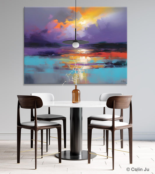 Modern Landscape Paintings, Landscape Paintings for Living Room, Original Abstract Canvas Painting, Contemporary Acrylic Paintings-HomePaintingDecor