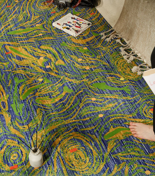 Modern Carpets for Office, Geometric Modern Rugs under Dining Room Table, Contemporary Modern Rugs Next to Bed, Abstract Area Rugs for Living Room-HomePaintingDecor