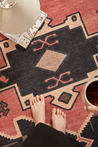 Large Modern Rugs under Dining Room Table, Contemporary Abstract Rugs Next to Bed, Vintage Soft Turkish Rug for Living Room, Geometric Modern Carpets for Office-HomePaintingDecor