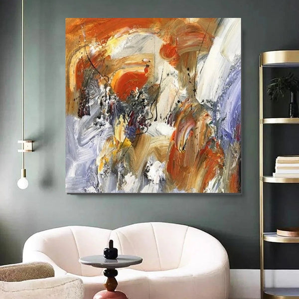 Large Paintings for Living Room, Bedroom Wall Painting, Hand Painted Acrylic Painting, Modern Contemporary Art, Modern Paintings for Dining Room-HomePaintingDecor
