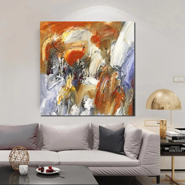 Large Paintings for Living Room, Bedroom Wall Painting, Hand Painted Acrylic Painting, Modern Contemporary Art, Modern Paintings for Dining Room-HomePaintingDecor