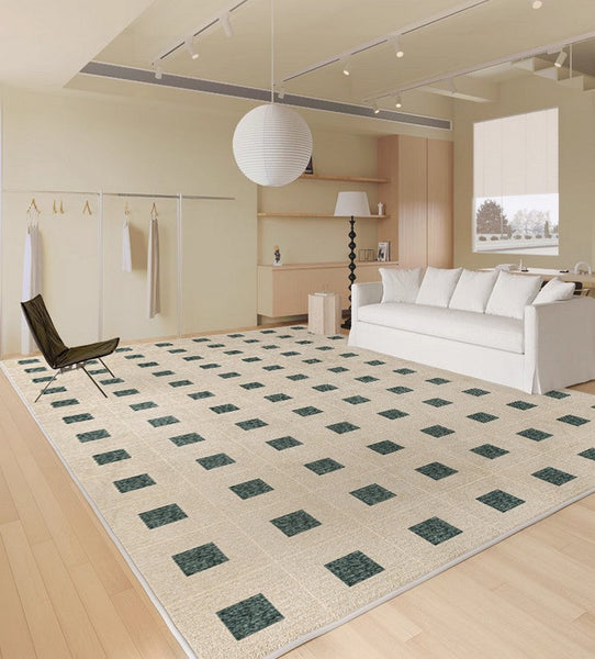 Contemporary Soft Rugs under Sofa, Modern Rugs for Living Room, Bedroom Modern Area Rugs, Large Abstract Rugs for Office-HomePaintingDecor