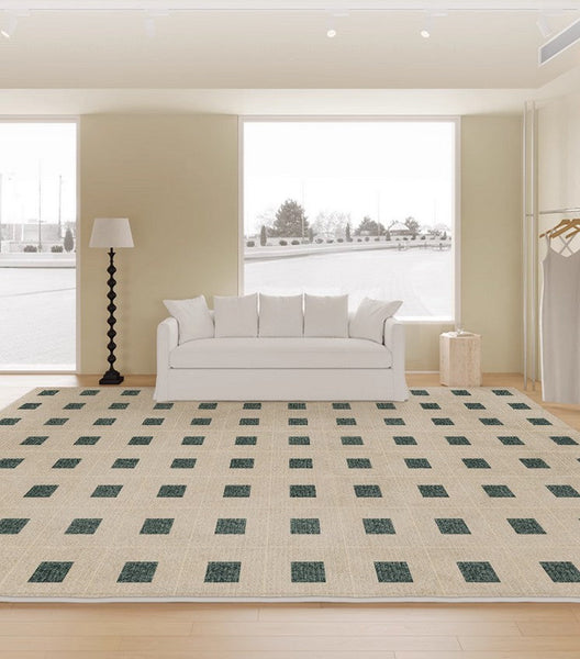 Modern Rugs for Living Room, Contemporary Soft Rugs under Sofa, Bedroom Modern Area Rugs, Large Abstract Rugs for Office-HomePaintingDecor