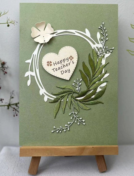 Creative Teacher's Day Greeting Card, Beautiful Greeting Cards, Embroidery Greeting Cards, Original Handmade Embroidery Greeting Cards-HomePaintingDecor