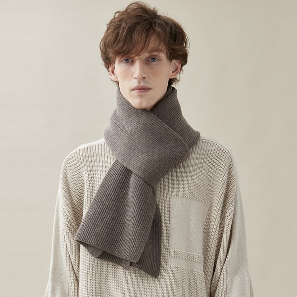 Business Wool Scarf for Gentleman, Thick Wool Scarf, Men's Winter Scarf, Formal Men Scarf Styles, Modern Fashion Scarf, Casual Scarf Men, Men's Wool Scarf Winter-HomePaintingDecor