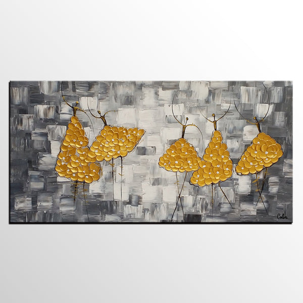 Contemporary Paintings, Custom Abstract Painting, Original Painting for Sale, Ballet Dancer Painting, Paintings for Bedroom-HomePaintingDecor