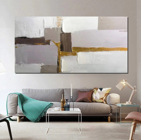 Abstract Wall Art Paintings, Large Acrylic Paintings on Canvas, Hand Painted Wall Art Paintings, Modern Art Paintings for Dining Room, Contemporary Canvas Artwork-HomePaintingDecor