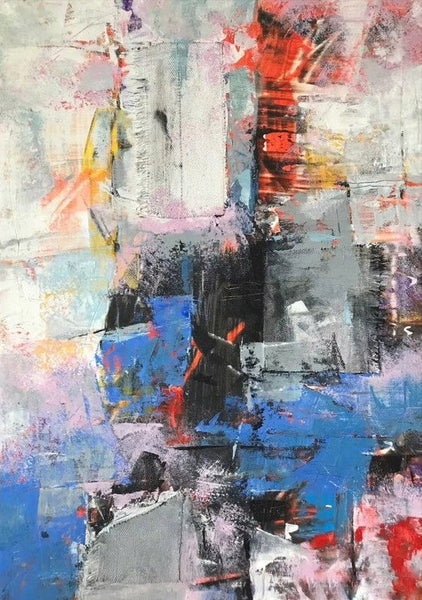 Modern Paintings Behind Sofa, Acrylic Paintings on Canvas, Large Painting for Living Room, Contemporary Canvas Wall Art, Buy Paintings Online-HomePaintingDecor