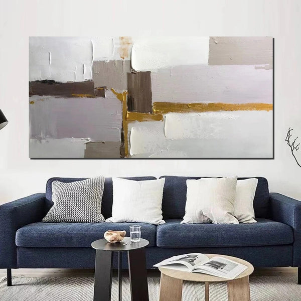 Abstract Wall Art Paintings, Large Acrylic Paintings on Canvas, Hand Painted Wall Art Paintings, Modern Art Paintings for Dining Room, Contemporary Canvas Artwork-HomePaintingDecor