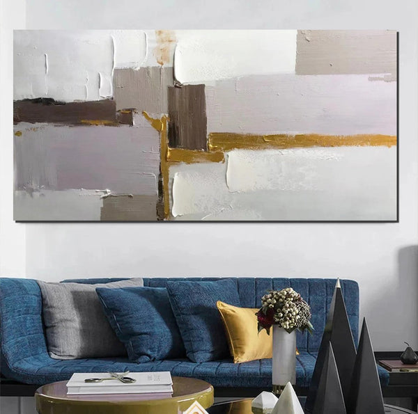 Abstract Wall Art Paintings, Large Acrylic Paintings on Canvas, Hand Painted Wall Art Paintings, Modern Art Paintings for Dining Room, Contemporary Canvas Artwork-HomePaintingDecor