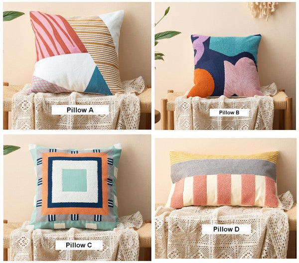 Large Modern Sofa Cushion, Decorative Pillow Covers, Modern Pillows for Couch, Abstract Decorative Throw Pillows for Living Room-HomePaintingDecor