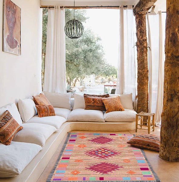 Bedroom Morocco Rugs, Vintage Rugs for Dining Room, Vintage Persian Rugs, Extra Large Traditional Colorful Moroccan Rug, Oversized Area Rugs for Living Room-HomePaintingDecor
