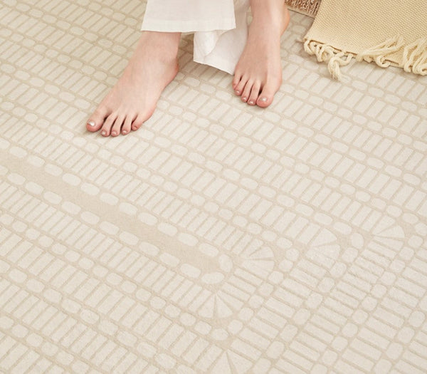 Bedroom Modern Floor Rugs, Modern Area Rug for Living Room, Large Area Rugs for Office, Mid Century Contemporary Rugs under Sofa-HomePaintingDecor