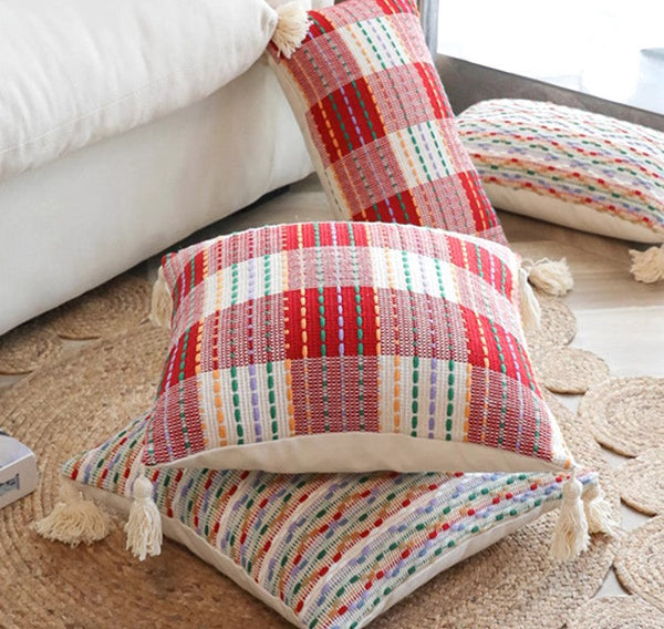 Colorful Modern Sofa Pillows Covers, Modern Sofa Cushion, Decorative Modern Pillows for Couch, Decorative Pillows for Living Room-HomePaintingDecor