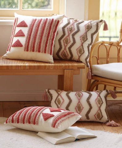 Modern Decorative Pillows for Interior Design, Simple Decorative Pillow Covers, Square Modern Throw Pillows for Couch, Contemporary Modern Sofa Pillows-HomePaintingDecor