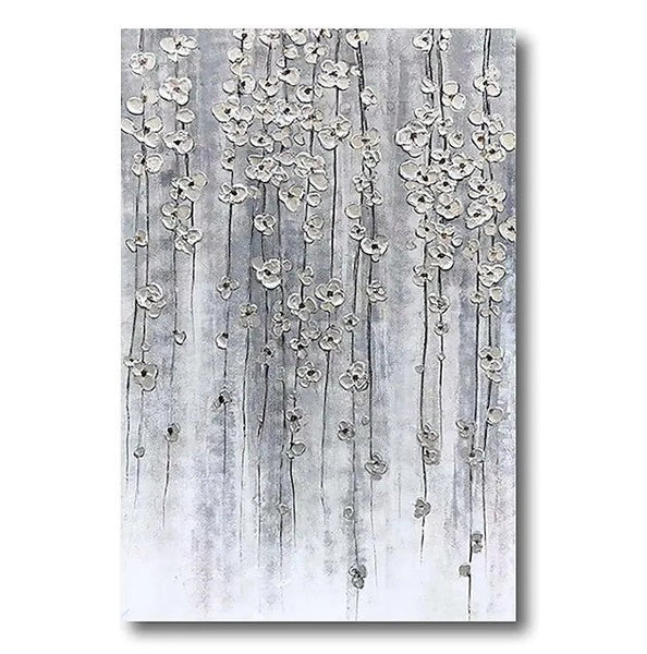 Paintings for Bedroom, Abstract Flower Painting, Flower Acrylic Painting, Canvas Painting Flower, Simple Modern Acrylic Paintings-HomePaintingDecor