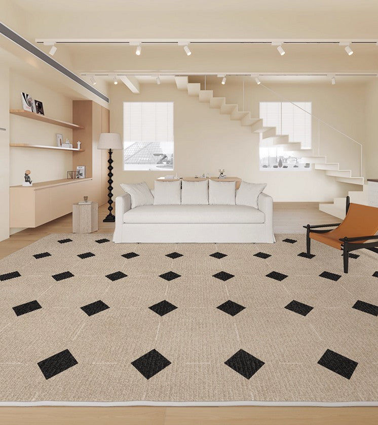 Bedroom Modern Rugs Large Oversized Carpets, Neutral Shag Area Floor Cover
