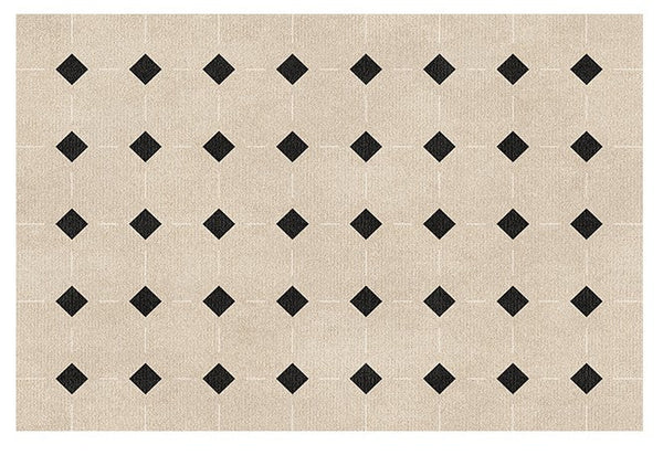 Bedroom Modern Rugs, Large Modern Rugs for Living Room, Dining Room Geometric Soft Rugs, Contemporary Modern Rugs for Office-HomePaintingDecor