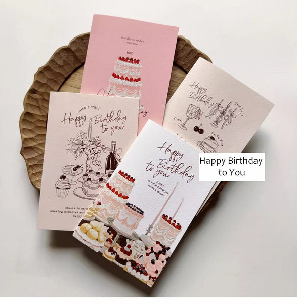 Creative Birthday Greeting Cards, Birthday Cards to Friends, Happy Birthday Cards, Beautiful Birthday Greeting Cards to Lovers, Greeting Cards to Mother-HomePaintingDecor