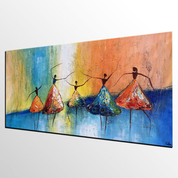 Acrylic Abstract Painting, Ballet Dancer Painting, Abstract Modern Painting, Modern Paintings for Living Room,Custom Art-HomePaintingDecor