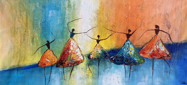 Acrylic Abstract Painting, Ballet Dancer Painting, Abstract Modern Painting, Modern Paintings for Living Room,Custom Art-HomePaintingDecor