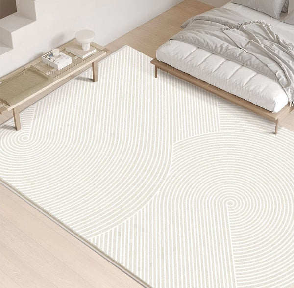 Living Room Modern Rugs, Modern Living Room Rug Placement, Contemporary Area Rugs for Bedroom, Dining Room Floor Rugs, Large Grey Rugs for Office-HomePaintingDecor