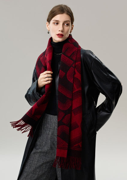 Fashion Designer Scarf, Soft Cashmere Scarf for Women, Cold Weather Scarf, Elegant Scarf, Holiday Women Scarf, Modern Wool Scarf, Warm Winter Scarf-HomePaintingDecor