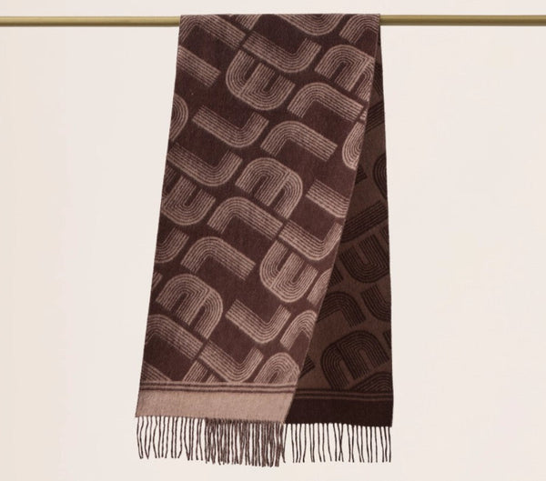 Cold Weather Scarf, Fashion Designer Scarf, Elegant Scarf, Holiday Women Scarf, Modern Wool Scarf, Warm Winter Scarf, Soft Cashmere Scarf for Women-HomePaintingDecor