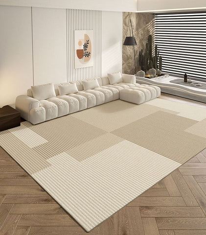 Geometric Contemporary Rugs Next to Bed, Modern Carpets for Dining Room, Large Modern Rugs for Living Room, Contemporary Modern Rugs for Sale-HomePaintingDecor