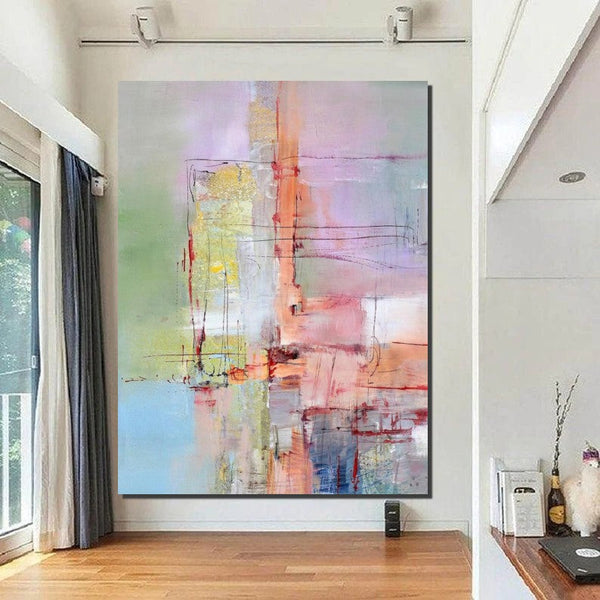 Abstract Acrylic Paintings for Living Room, Buy Paintings Online, Contemporary Canvas Wall Art, Modern Contemporary Artwork-HomePaintingDecor