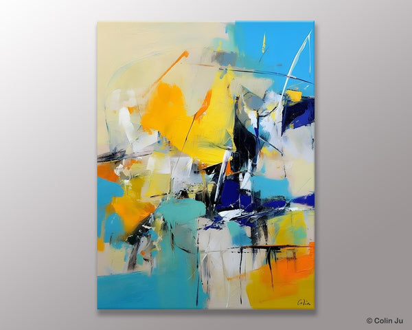Original Canvas Wall Art, Oversized Contemporary Acrylic Paintings, Modern Abstract Paintings, Extra Large Canvas Painting for Living Room-HomePaintingDecor