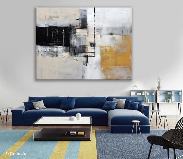 Modern Abstract Art Paintings, Extra Large Canvas Painting for Bedroom, Original Canvas Wall Art, Oversized Contemporary Acrylic Paintings-HomePaintingDecor