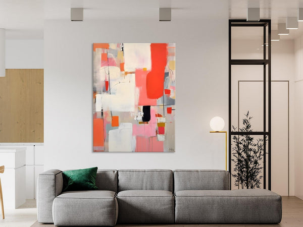 Extra Large Painting on Canvas, Huge Contemporary Acrylic Paintings, Extra Large Canvas Painting for Bedroom, Original Abstract Wall Art-HomePaintingDecor