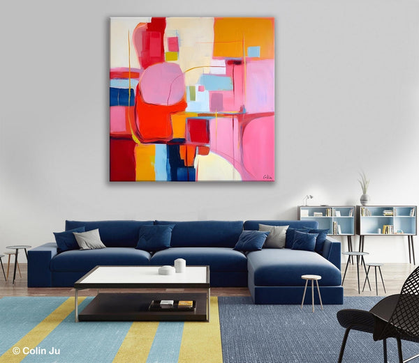 Ultra Modern Acrylic Paintings, Abstract Painting for Bedroom, Original Modern Wall Art Paintings, Oversized Contemporary Canvas Paintings-HomePaintingDecor