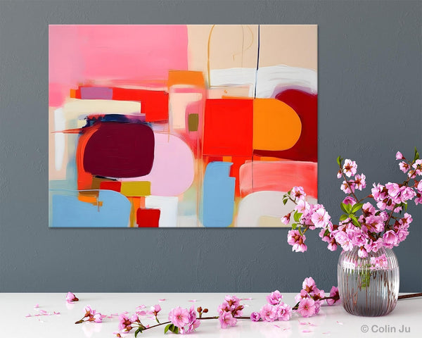 Extra Large Canvas Paintings, Original Abstract Art, Modern Wall Art Ideas for Dining Room, Impasto Painting, Contemporary Acrylic Paintings-HomePaintingDecor