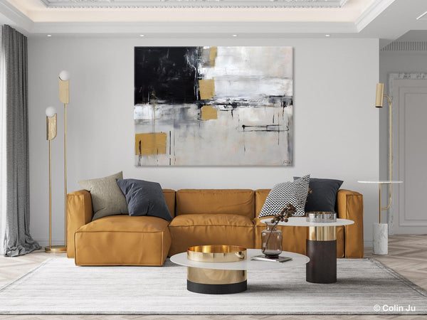 Original Abstract Art, Modern Wall Art Ideas for Bedroom, Extra Large Canvas Paintings, Impasto Art Painting, Contemporary Acrylic Paintings-HomePaintingDecor