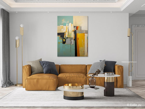 Abstract Paintings, Large Contemporary Wall Art, Extra Large Paintings for Living Room, Heavy Texture Canvas Art, Original Modern Painting-HomePaintingDecor
