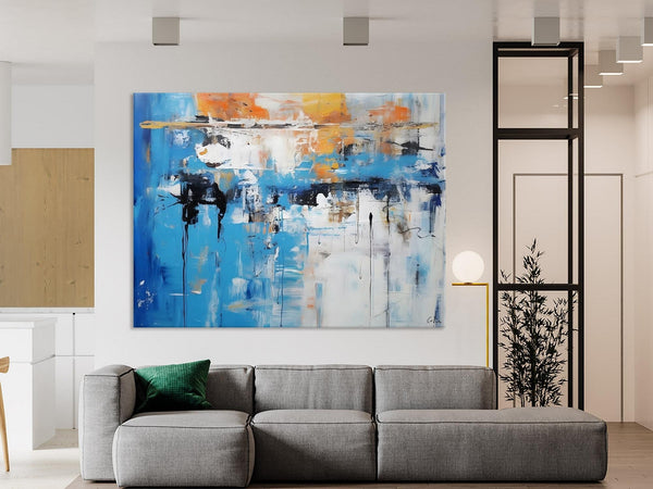 Oversized Canvas Paintings, Original Abstract Art, Modern Wall Art Ideas for Living Room, Palette Knife Painting, Contemporary Acrylic Art-HomePaintingDecor