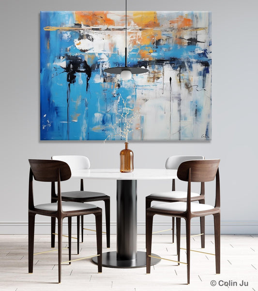Oversized Canvas Paintings, Original Abstract Art, Modern Wall Art Ideas for Living Room, Palette Knife Painting, Contemporary Acrylic Art-HomePaintingDecor