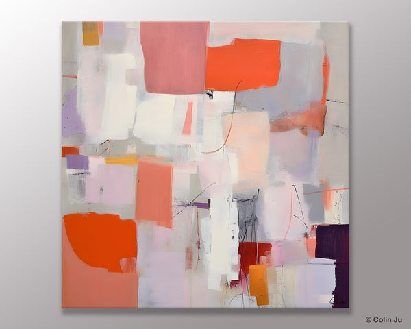 Modern Acrylic Artwork, Original Abstract Wall Art, Contemporary Canvas Art, Hand Painted Canvas Art, Large Abstract Painting for Bedroom-HomePaintingDecor