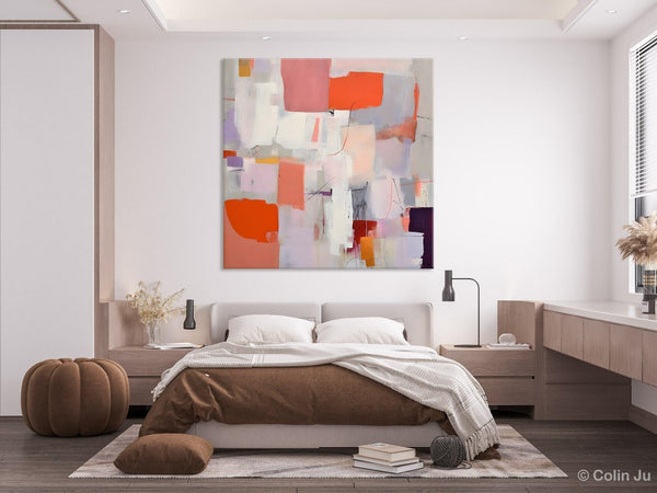 Modern Acrylic Artwork, Original Abstract Wall Art, Contemporary Canvas Art, Hand Painted Canvas Art, Large Abstract Painting for Bedroom-HomePaintingDecor