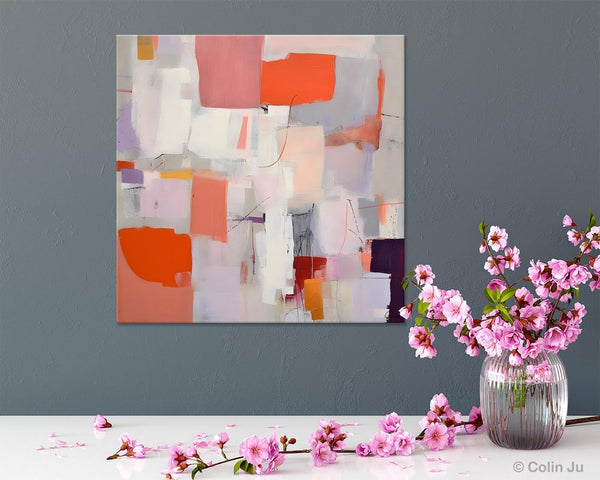 Modern Acrylic Artwork, Original Abstract Wall Art, Contemporary Canvas Art, Hand Painted Canvas Art, Large Abstract Painting for Bedroom-HomePaintingDecor