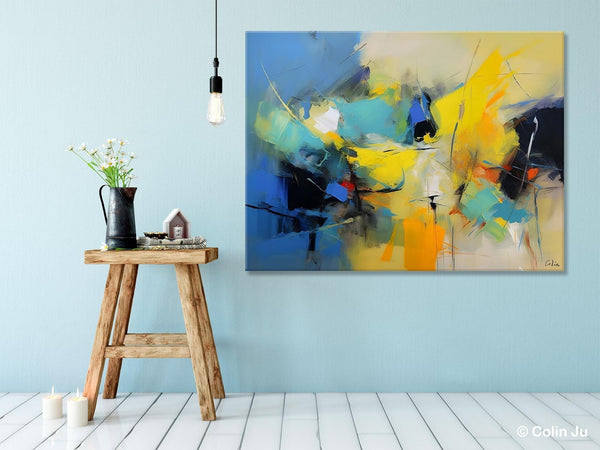 Hand Painted Canvas Art, Contemporary Acrylic Art, Oversized Canvas Paintings, Original Abstract Art, Huge Wall Art Ideas for Living Room-HomePaintingDecor