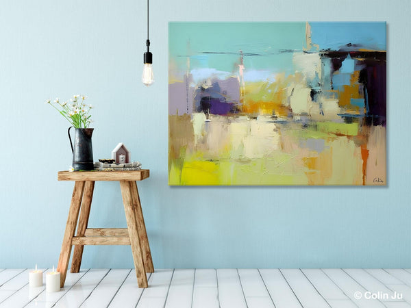 Large Acrylic Paintings on Canvas, Original Abstract Art, Contemporary Acrylic Painting on Canvas, Oversized Modern Abstract Wall Paintings-HomePaintingDecor