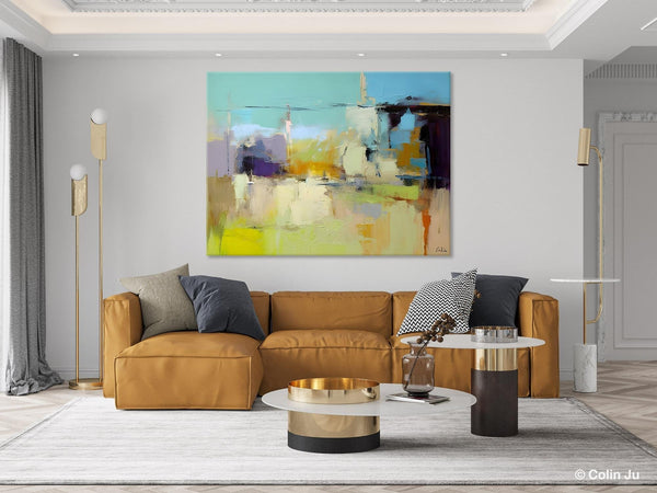 Large Acrylic Paintings on Canvas, Original Abstract Art, Contemporary Acrylic Painting on Canvas, Oversized Modern Abstract Wall Paintings-HomePaintingDecor