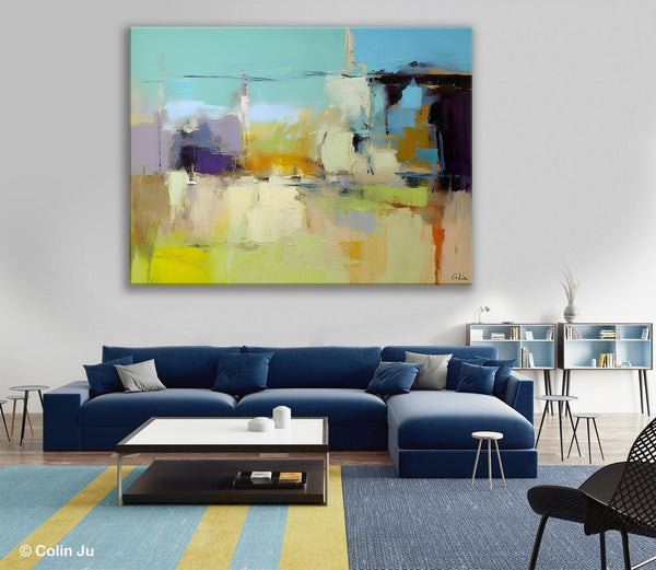 Large Acrylic Paintings on Canvas, Original Abstract Art, Contemporary Acrylic Painting on Canvas, Oversized Modern Abstract Wall Paintings-HomePaintingDecor