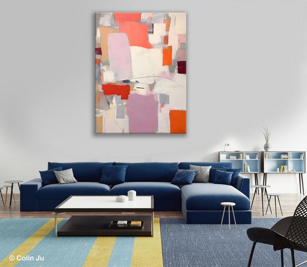 Contemporary Acrylic Painting on Canvas, Large Wall Art Painting for Bedroom, Original Canvas Art, Oversized Modern Abstract Wall Paintings-HomePaintingDecor