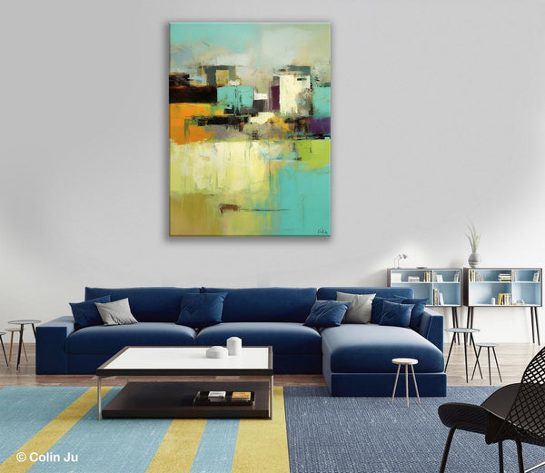 Contemporary Wall Art Paintings, Abstract Wall Paintings, Extra Large Paintings for Dining Room, Hand Painted Canvas Art, Original Artowrk-HomePaintingDecor