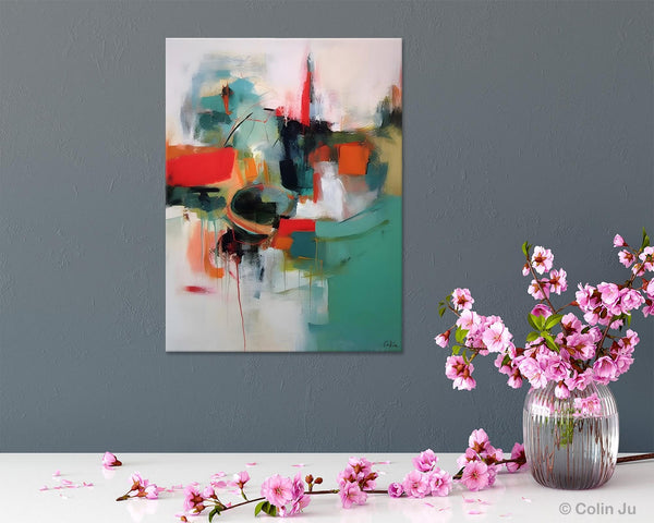 Abstract Wall Paintings, Extra Large Paintings for Dining Room, Hand Painted Canvas Art, Original Artowrk, Contemporary Wall Art Paintings-HomePaintingDecor